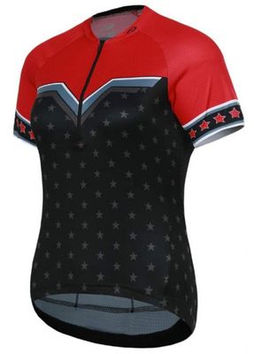 Protective fietsshirt P-Sweet Jane dames polyester blauw/groen Protective fietsshirt P-Sweet Jane dames polyester blauw/groen