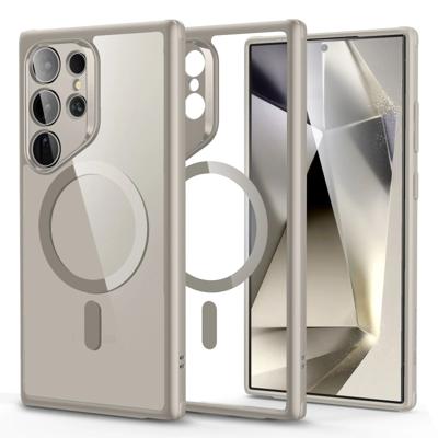 Galaxy S24 Ultra Classic Hybrid Case (HaloLock) - Clear Grey