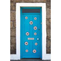 Verjaardag Leeftijd stickers pakket - 40 jaar thema - 10x stuks - 2 formaten - versiering