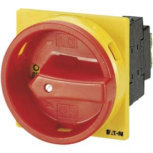 Eaton T0-1-102/EA/SVB Nokkenschakelaar Uitschakelbaar 20 A 690 V 1 x 90 ° Geel, Rood 1 stuk(s)