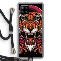 Tiger and Rattlesnakes: Samsung Galaxy A42 5G Transparant Hoesje met koord