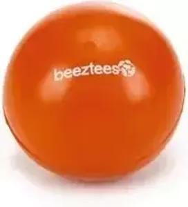 Beeztees massief rubberbal 5 cm oranje