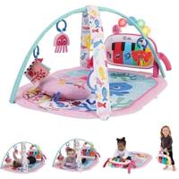 BABY EINSTEIN 4-in-1 Baby Girl Speelmat - Kickin' Tunes - Piano Speelgoed, Boog Sensorisch Speelgoed, Meertalig