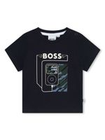 BOSS Kidswear t-shirt en coton à imprimé graphique - Bleu - thumbnail