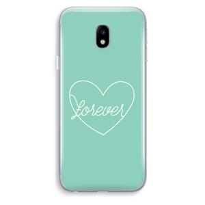 Forever heart pastel: Samsung Galaxy J3 (2017) Transparant Hoesje