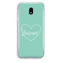 Forever heart pastel: Samsung Galaxy J3 (2017) Transparant Hoesje - thumbnail