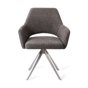 Jesper Home Yanai eetkamerstoel turn steel Amazing Grey