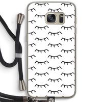 Wimpers: Samsung Galaxy S7 Transparant Hoesje met koord Wimpers: Samsung Galaxy S7 Transparant Hoesje met koord
