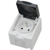 Buitenstopcontact Enkelvoudig Geaard IP54 Waterdicht - België