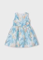Mayoral Zomer jurk print meisjes - blauw