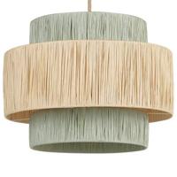 Beliani - PALBRA - Hanglamp - Naturel|Groen - Papier - thumbnail