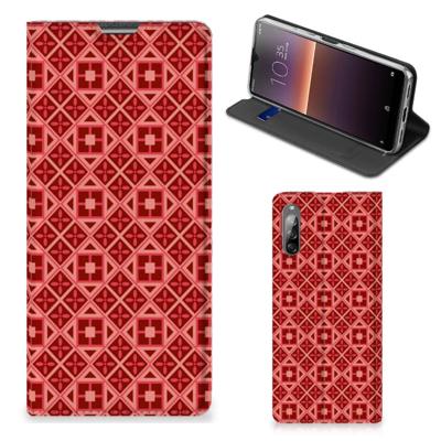 Sony Xperia L4 | Hoesje met Magneet | Batik Rood