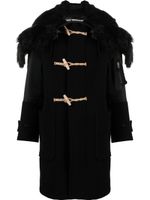 Junya Watanabe manteau boutonné à capuche - Noir