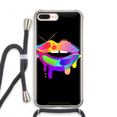 Lip Palette: iPhone 8 Plus Transparant Hoesje met koord