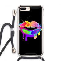 Lip Palette: iPhone 8 Plus Transparant Hoesje met koord