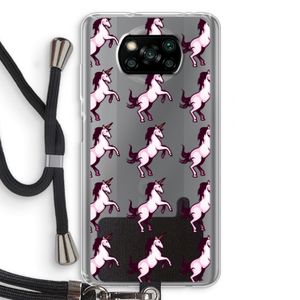 Musketon Unicorn: Xiaomi Poco X3 Pro Transparant Hoesje met koord