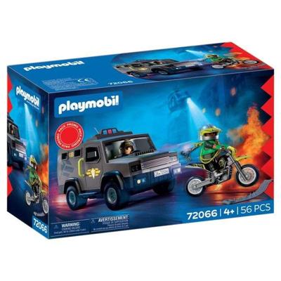Playmobil 72066 Speciale eenheid interventiebus, Stadsactie, Politie, Promotiepakket, 56 onderdelen, geschikt voor kinderen vanaf 4 jaar
