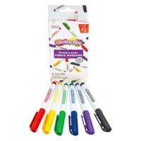 Colorations - textielstiften primaire kleuren - 6 kleuren