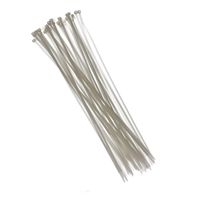 100x kabelbinders tie-wraps wit 3,6 x 200 mm   -