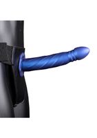 Twisted Hollow Strap-on - 8&apos;&apos; / 20 cm - Metallic Blue