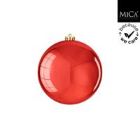 Mica Decorations Kerstbal Onbreekbaar 15 cm Rood