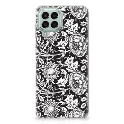 Samsung Galaxy M33 | TPU Case | Black Flowers Samsung Galaxy M33 | TPU Case | Black Flowers