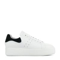 Nubikk Elise Marlow leren plateau sneakers wit/zwart - thumbnail