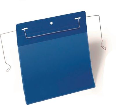 Durable Documentenzak | B210xH148 mm DIN A5 dwars | met flexibele draadbeugel | donkerblauw | pak a 50 stuks - 175207 175207