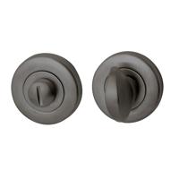 Hardbrass Artax toilet-/badkamersluiting rond 8mm - PVD gun metal