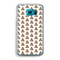 Poop emoji: Samsung Galaxy S6 Transparant Hoesje