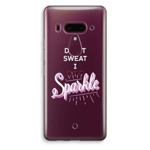 Sparkle quote: HTC U12+ Transparant Hoesje