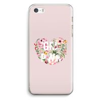 GRL PWR Flower: iPhone 5 / 5S / SE Transparant Hoesje