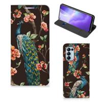 OPPO Find X3 Lite | Hoesje maken | Pauw met Bloemen