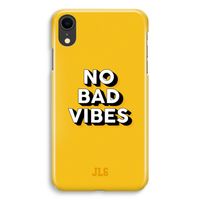 No Bad Vibes: iPhone XR Volledig Geprint Hoesje