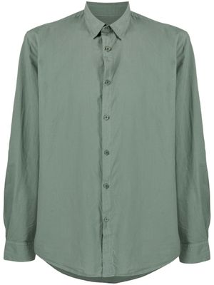 Sunspel chemise en coton - Vert