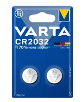 Varta CR2032 Lithium 2-pack Batterijen
