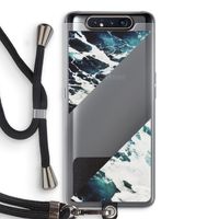 Golven: Samsung Galaxy A80 Transparant Hoesje met koord
