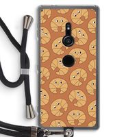 Croissant: Sony Xperia XZ2 Transparant Hoesje met koord