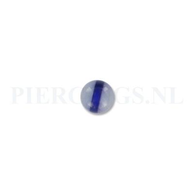 Balletje 1.6 mm acryl licht blauw met band