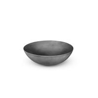 LoooX Ceramic Raw opzetwaskom, rond, Ø 40 cm, dark grey