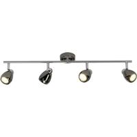 Brilliant Milano G21732/76 Plafondspot LED GU10 12 W Chroom, Zwart