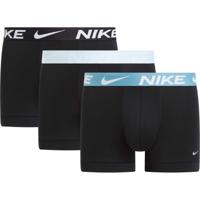 Nike Dri-FIT Ultra Stretch Micro Boxershort 3-Pack Zwart Lichtblauw Lichtgrijs