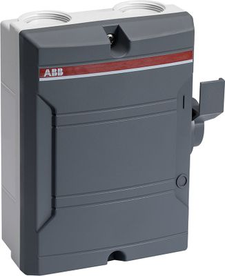 BW425TPSN Werkschakelaar 4 polig 25A vergrendelbaar opbouw IP65 M25 2x ABB
