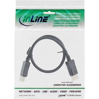 InLine 17255P DisplayPort kabel 0,5 m Zwart - thumbnail