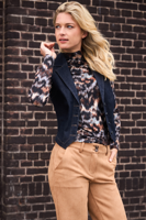 Red Button Waistcoat denim forever blue