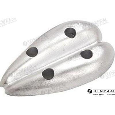 Ánodos para flaps TEN00202 - ANODO OVAL DOBLE ZINC 66X116MM