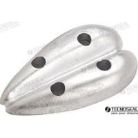 Ánodos para flaps TEN00202 - ANODO OVAL DOBLE ZINC 66X116MM