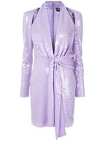 TOM FORD robe à broderie de sequins - Violet - thumbnail