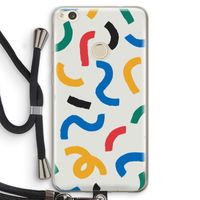 Illustratieve pop 2: Huawei Ascend P8 Lite (2017) Transparant Hoesje met koord