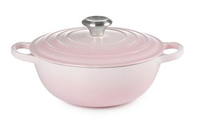 Le Creuset Braadpan Signature Marmite Shell Pink ø 24 cm / 3,1 liter